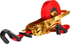 Automatik-Zurrgurt Quickloader mit Spitzhaken, 25mm breit