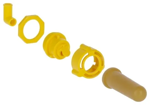 Hygieneventil mit Sauger und Montageschlüssel