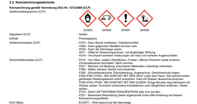Megades Oxy, 20 kg Desinfektionsmittel