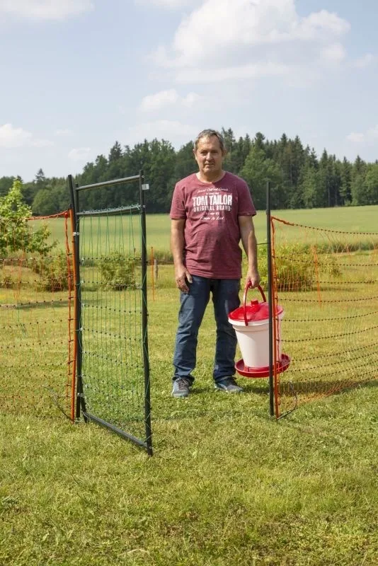 Tor für Weidenetze, elektrifizierbar