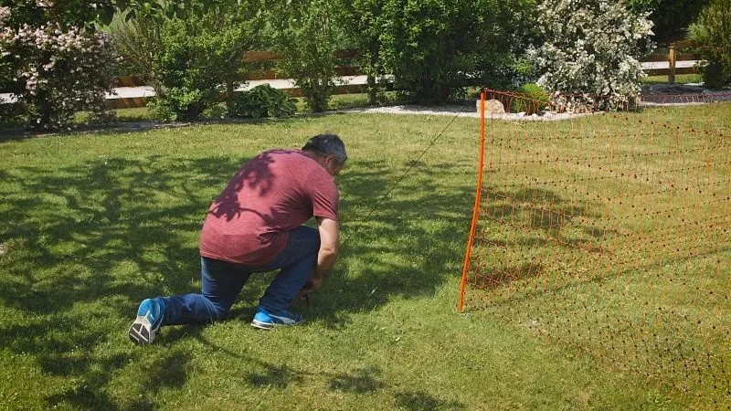 PoultryNet orange elektrifizierbar - Geflügelnetz, 50 m, Doppelspitze