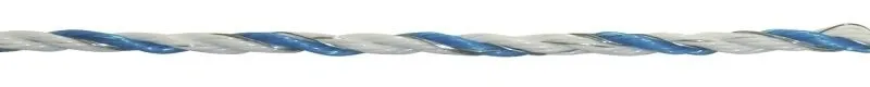 TopLine Plus Weidezaunlitze, 400m, weiß/blau