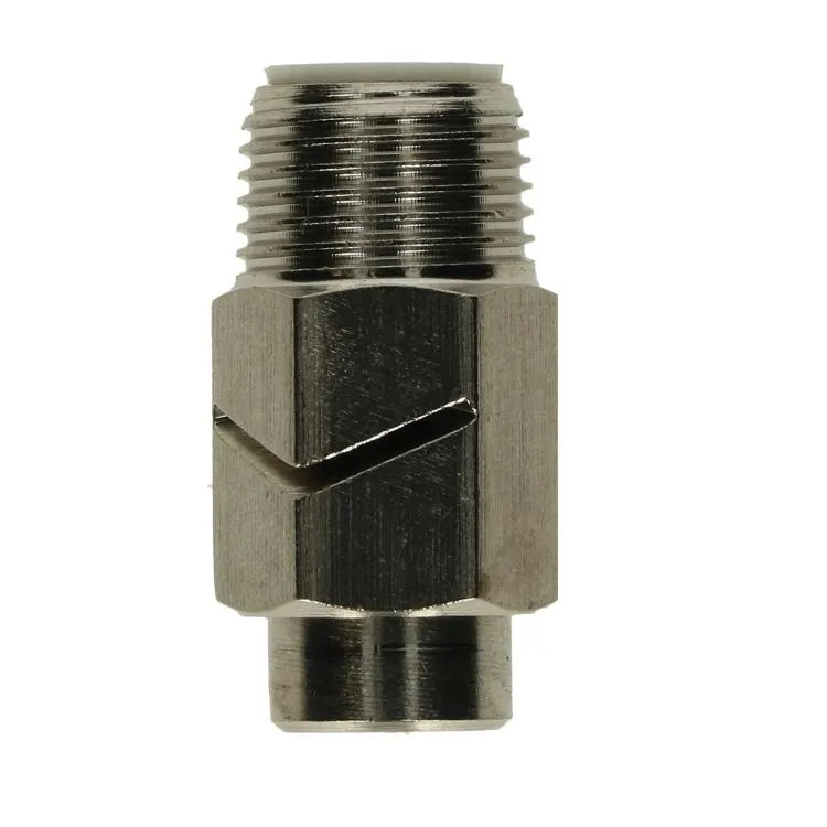 Sprühnippel mit Schlitz Edelstahl 1/2", 45 mm