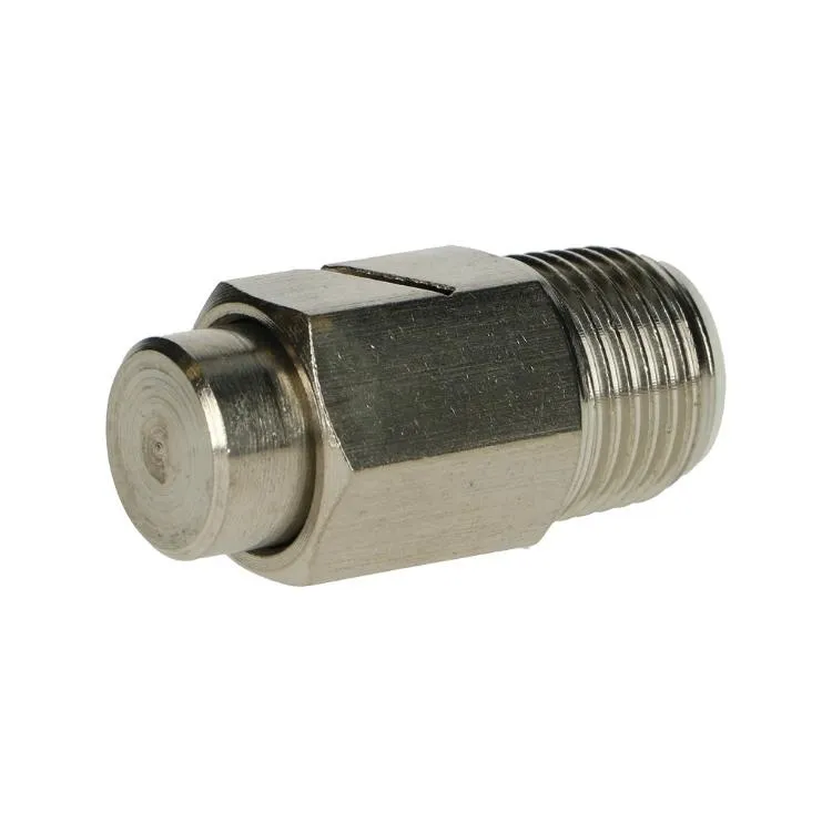Sprühnippel mit Schlitz Edelstahl 1/2", 45 mm