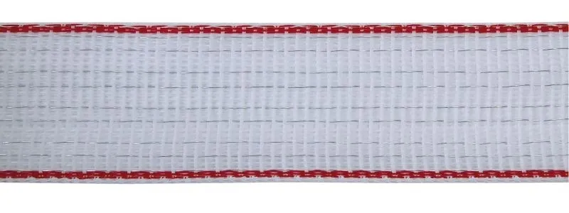 TopLine Plus Weidezaunband 200m, 40mm, weiß/rot