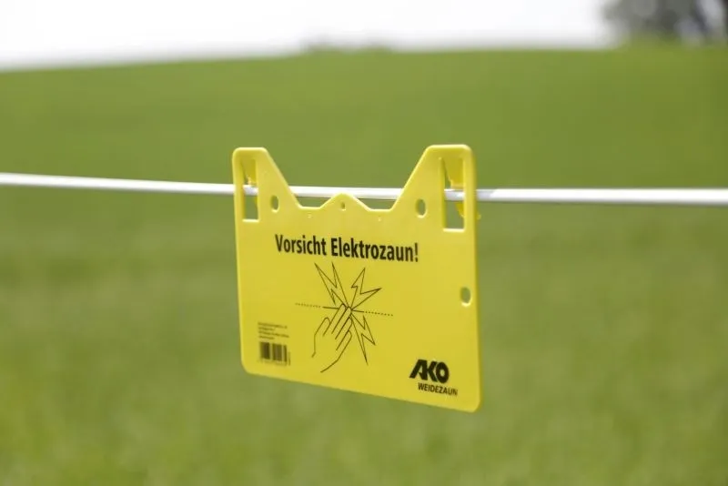 Warnschild – Vorsicht Elektrozaun!