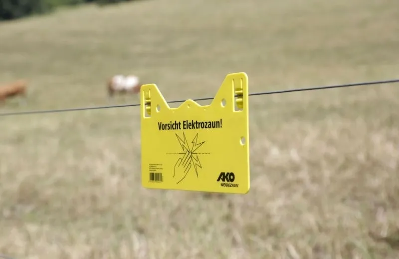 Warnschild – Vorsicht Elektrozaun!