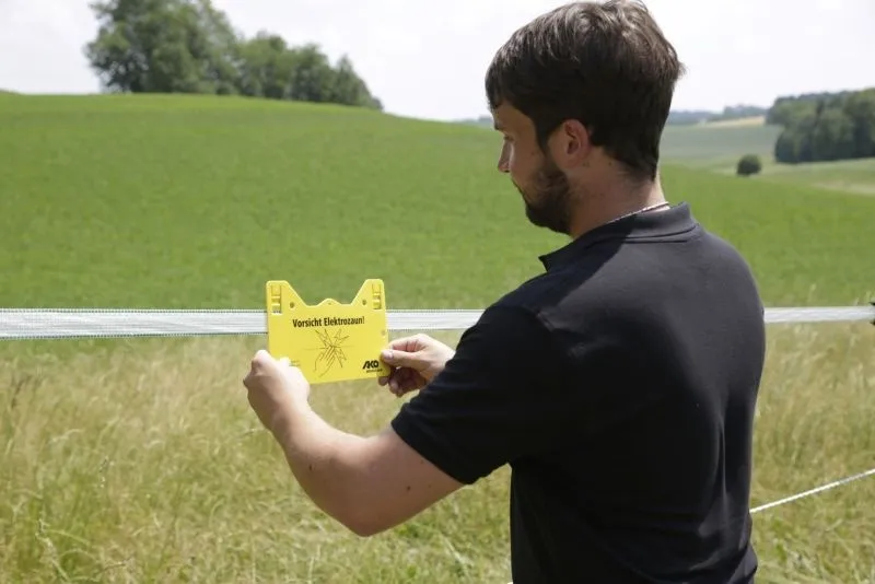 Warnschild – Vorsicht Elektrozaun!
