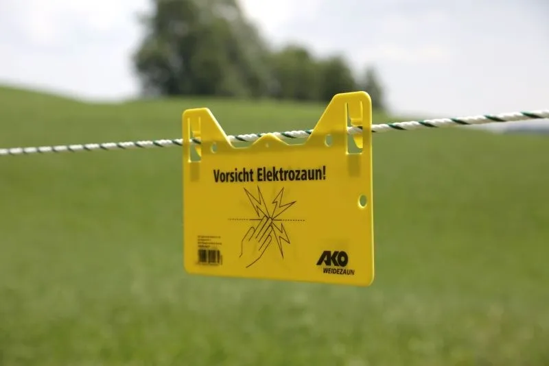 Warnschild – Vorsicht Elektrozaun!