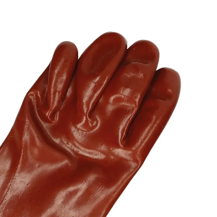 Arbeitshandschuh PVC rot, pro Paar XL