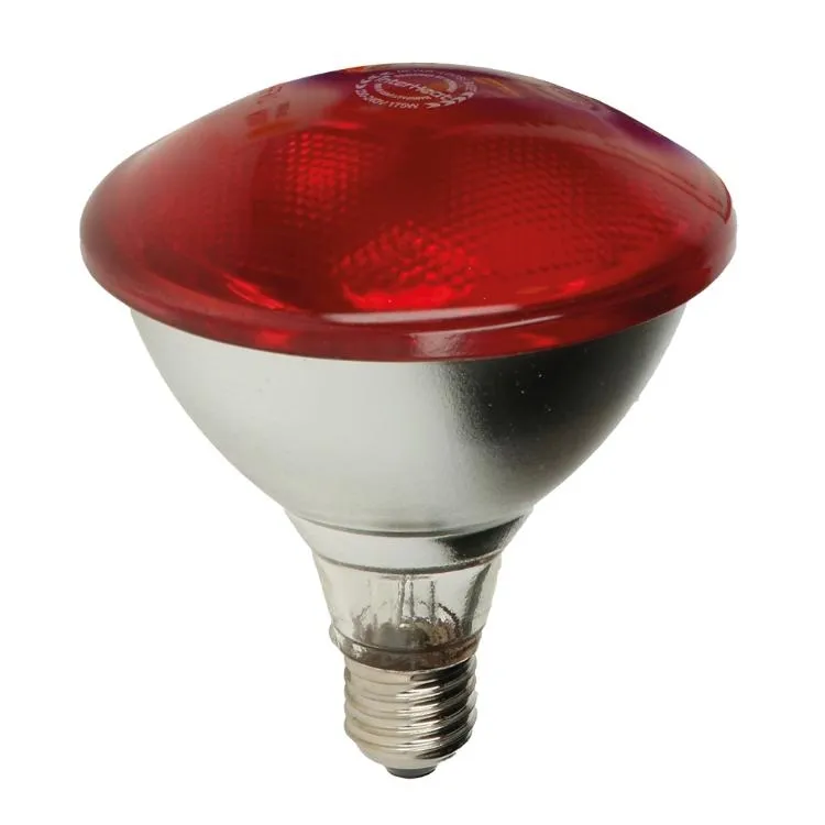 Interheat Energiesparlampe 100W, Rot, 2 Stk.