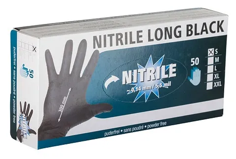 Einmalhandschuh Nitril schwarz