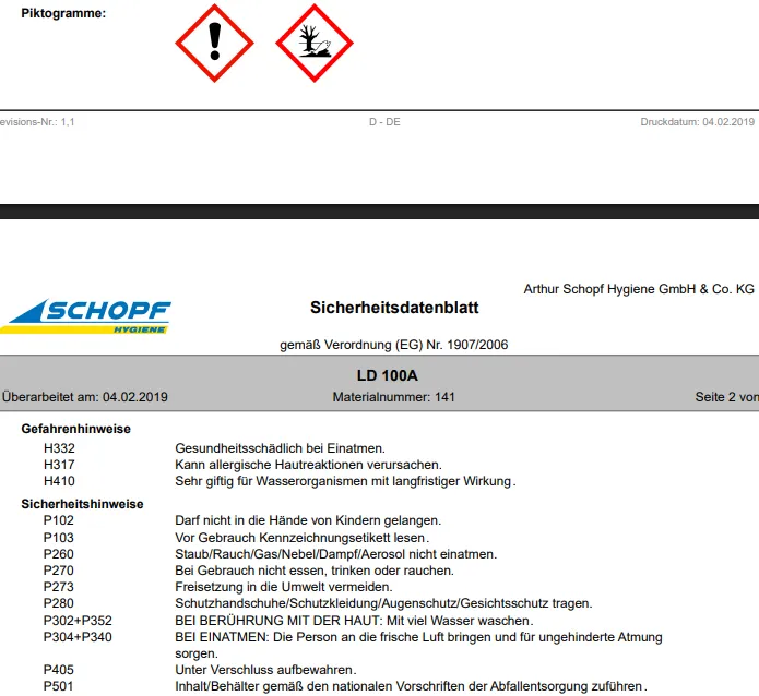 LD 100 A, 250 g