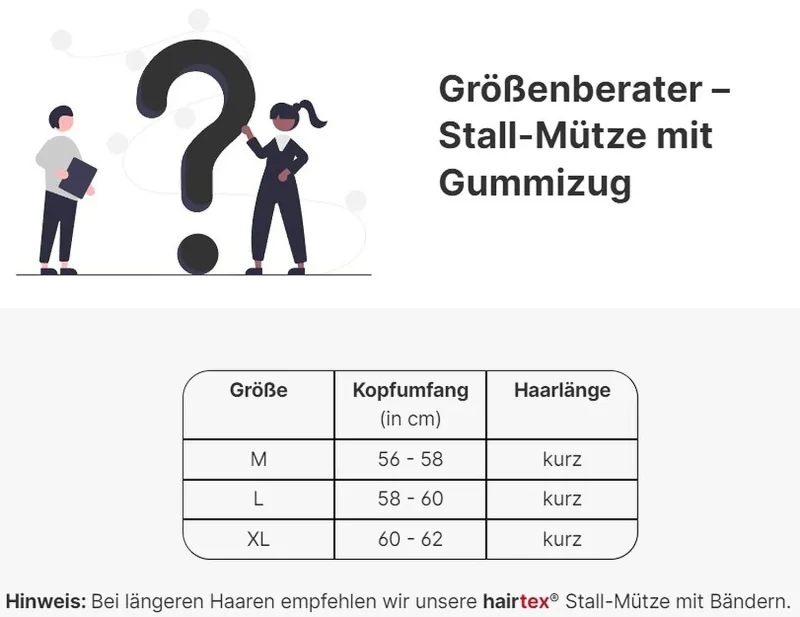 Hairtex Stall-Mütze mit Gummizug