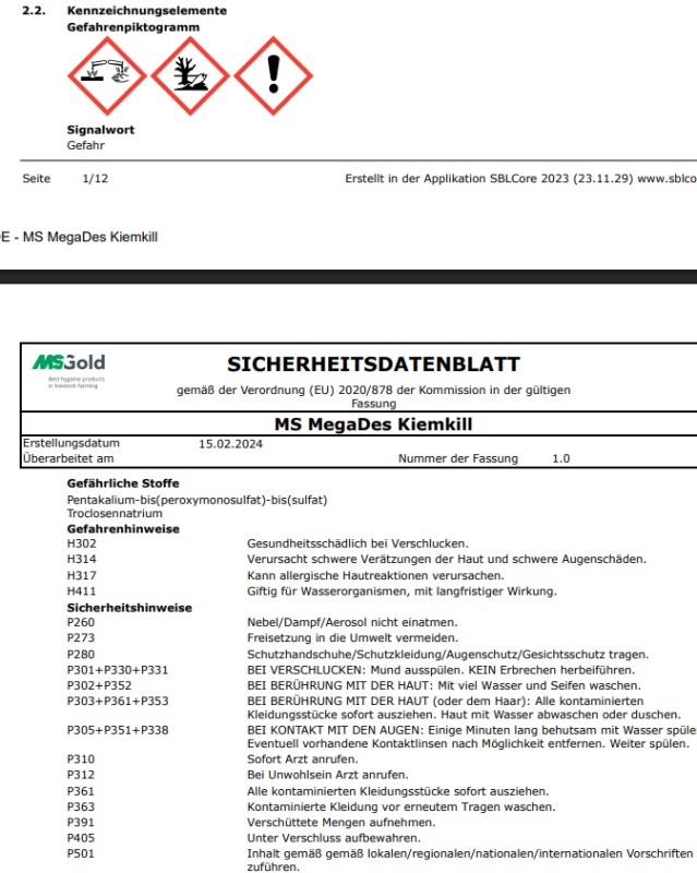 MS Kiemkill, 10 kg