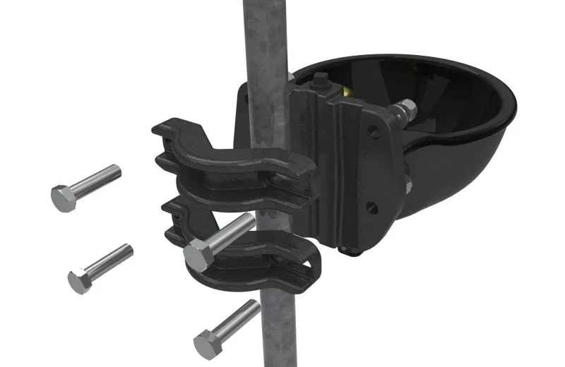 Heizbares Tränkebecken mit Rohrventil H10, 24 V