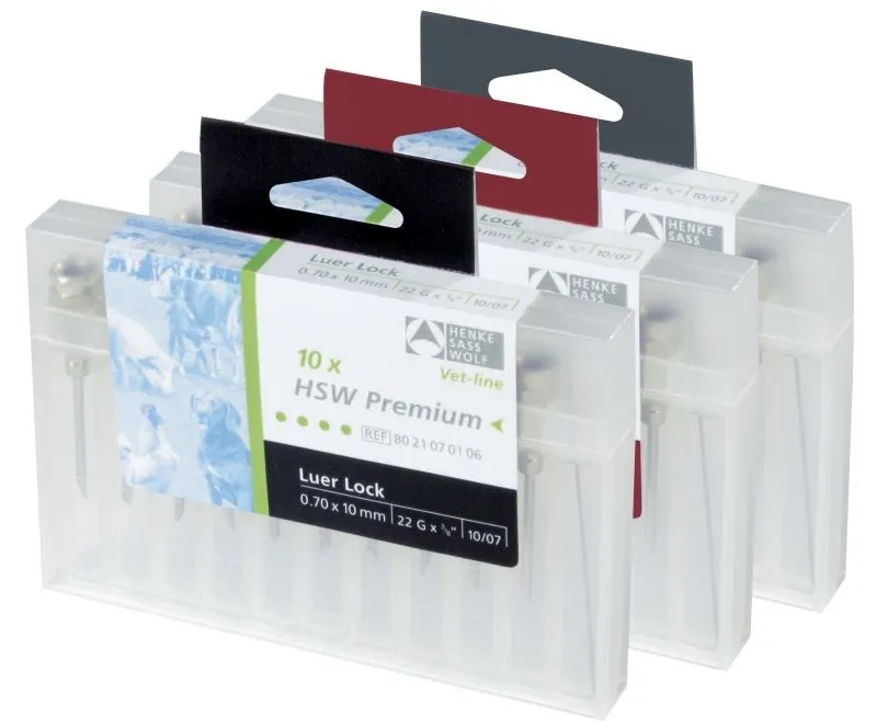 Henke Premium Injektionsnadeln zum Stecken (Luer-Lock), 10 Stk.