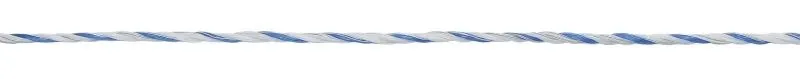 TopLine Plus Weidezaunlitze, 200m, weiß/blau