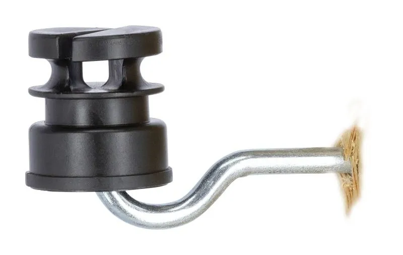 Schlitzisolator 5,3mm, verzinkte Stütze, 25 Stück