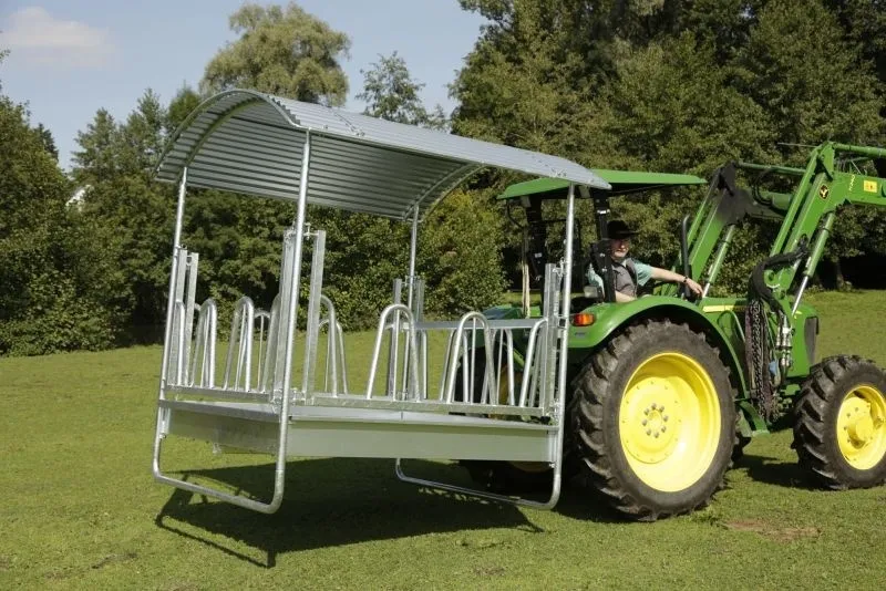 Viereckraufe mit Palisadenfressgitter "Standard"