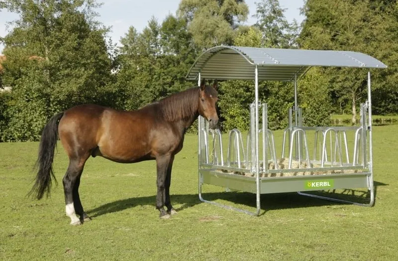 Viereckraufe mit Palisadenfressgitter "Standard"