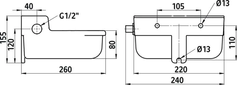 Schwimmer-Tränkebecken SN190 für Niederdruck