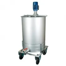 Breifuttermischer aus Niro, 90 l, Obermischer