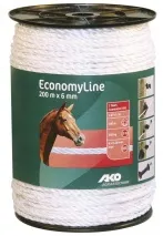 EconomyLine Weidezaunseil, weiß 200m