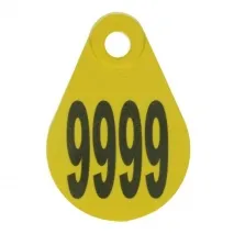 PVC Genickplatten, nummeriert