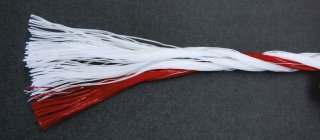 TopLine Plus Weidezaunseil, 200m, 6mm, weiß/rot