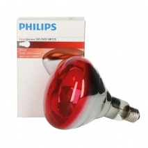 Philips Infrarotlampe 250 Watt rot, Hartglas