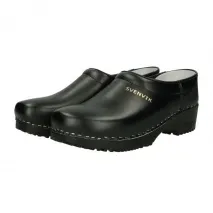 PU-Clogs mit Holzfußbett