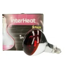 Interheat Wärmelampe, Rot, 2 Stück