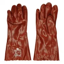 Arbeitshandschuh PVC rot, pro Paar XL