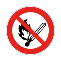 Hinweisschild "Feuer verboten"