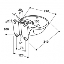 Suevia Tränkebecken, Modell 115