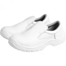 Sicherheitsschuhe Moccasin, weiß, niedrig