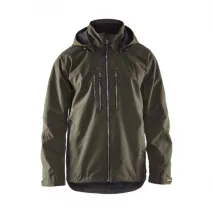 Winterjacke unite schwarz/grün