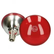 Interheat Energiesparlampe 100W, Rot, 2 Stk.