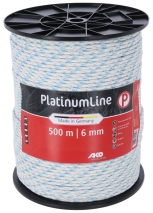 Weidezaunseil PlatinumLine weiß/blau 500m