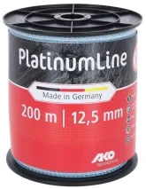 Weidezaunband PlatinumLine 200m, 12,5mm weiß/blau