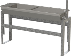 Kipptränke Edelstahl mit Bodengestell inkl Heizung
