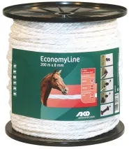 Weidezaunseil EconomyLine, weiß 200m