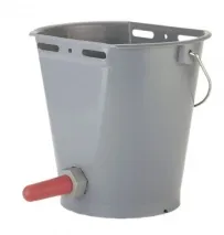 Kälbertränkeeimer Kunststoff, grau
