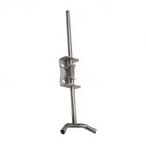 Nippelrohrstütze verstellbar komplett aus Edelstahl 2x1/2", 62cm lang
