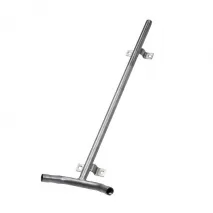 Nippelrohrstütze Edelstahl 2x1/2" nebeneinander, 64cm lang