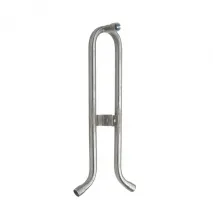 Nippelrohrstütze Edelstahl 2x1/2" 180° gebogen, 47cm lang