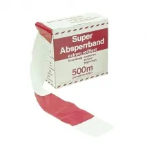 Absperrband rot/weiß, 500 m