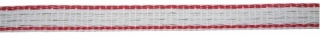 TopLine Plus Weidezaunband 200m, 10mm, weiß/rot