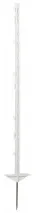 Kunststoffpfahl Classic, 104cm, Doppeltritt, weiß, 5 Stück
